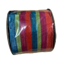 New Neiman Marcus D. Stevens ribbons 4x10Yds Holiday christmas,red,green,blue